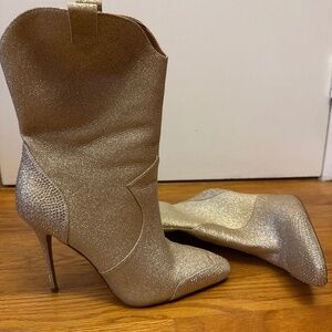 Gold Cowboy Boots 8.5
